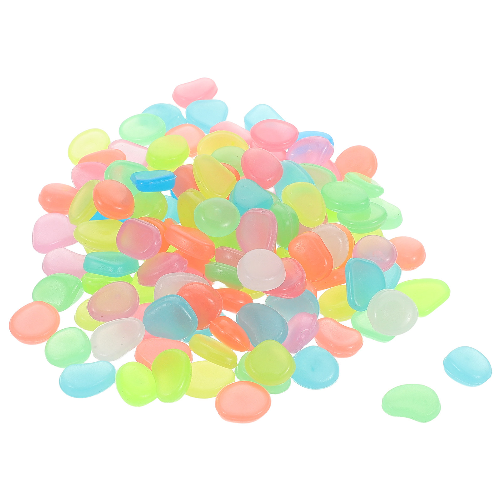 Aquarium Fish That Glow In The Dark - หินเรืองแสงในที่มืด 500 ชิ้น กันน้ำ สำหรับตกแต่งตู้ปลา สวน