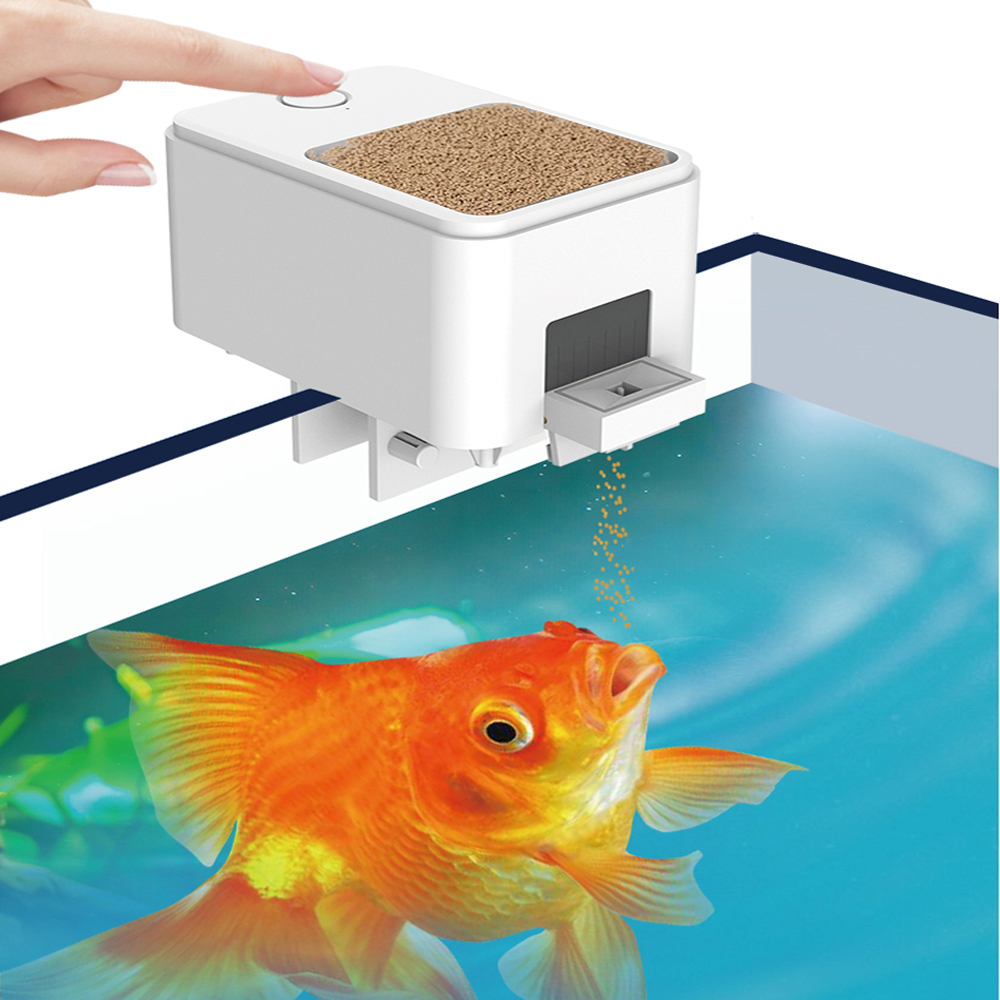 Aquarium Fish Feeder Automatic - 100ML ความจุขนาดใหญ่ Feeder ปลาโทรศัพท์มือถือ APP ควบคุม