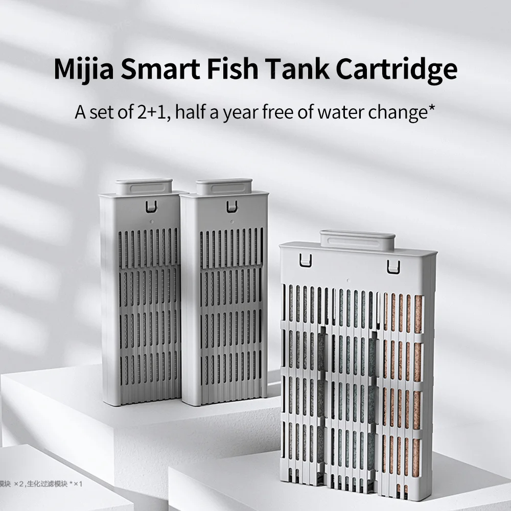 Aquarium Xilong - Xiaomi Mijia ชุดตลับกรองตู้ปลาการกรองทางชีวเคมีทางกายภาพ/ก้านทำความร้อน50W อุณหภูมิคงที่อัจฉริยะ
