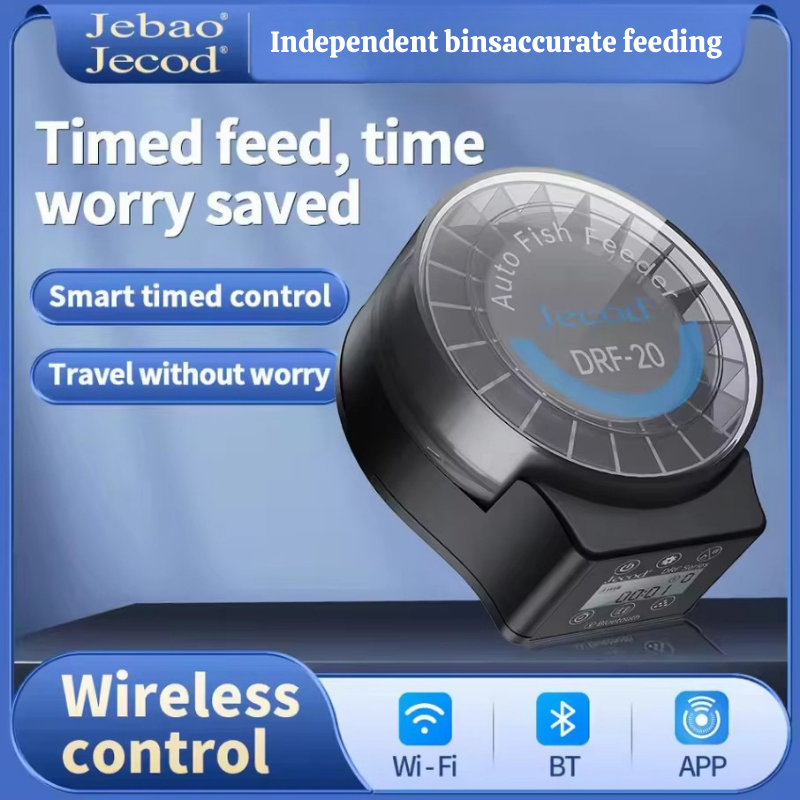 Aquarium Fish Feeder Automatic - เครื่องให้อาหารปลาอัตโนมัติ Jebao Jecod DRF ควบคุมระยะไกล ตั้งเวลาได้