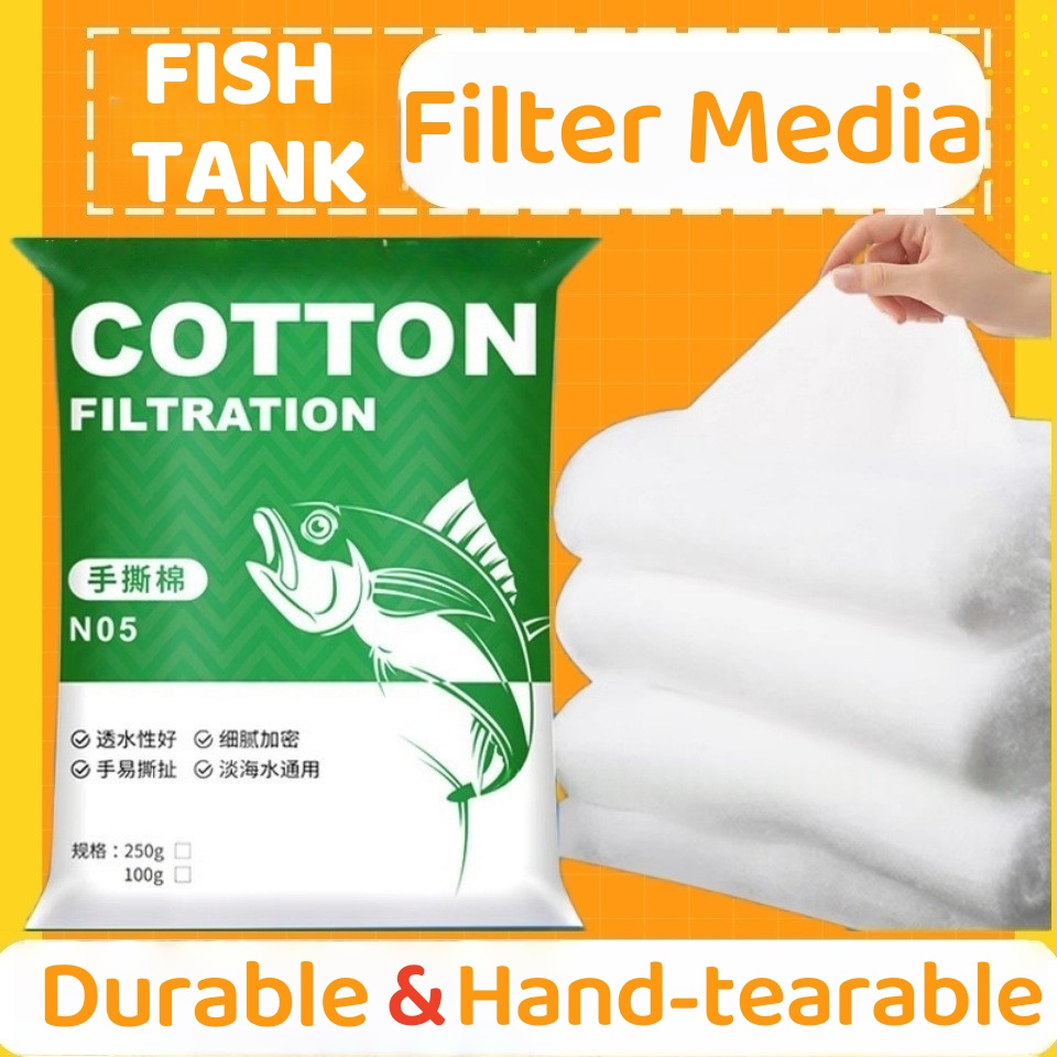 Aquarium Fish Images - ไบโอนิค แคชเมียร์ ฟิลเตอร์ฟลอสสำหรับตู้ปลา - ปราศจากฟีนอล ฉีกขาดด้วยมือสำหรับถังน้ำจืดและน้ำเค็ม