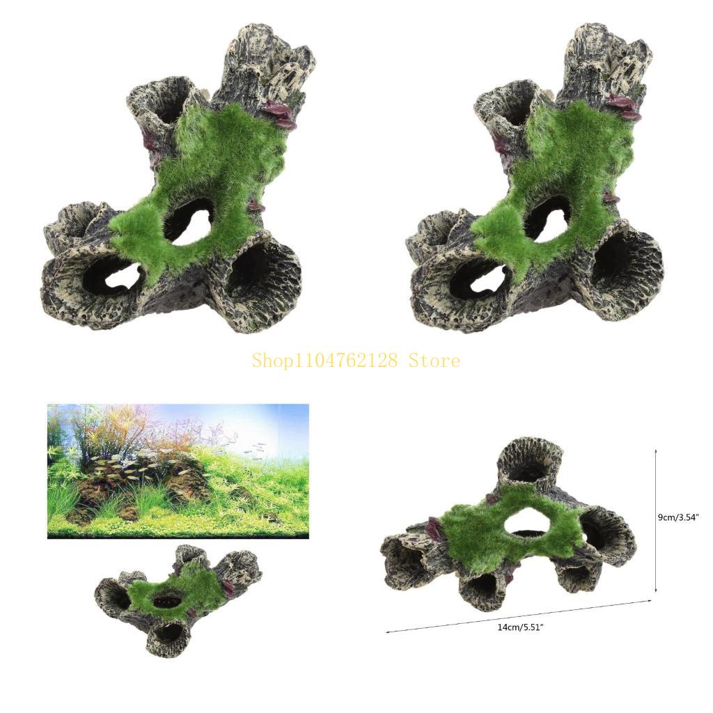 Aquarium Fish For Sale - ปลาสำหรับตกแต่งถัง Aquarium Hideaway MOSS ถ้ำต้นไม้ปลาขนาดเล็ก Betta