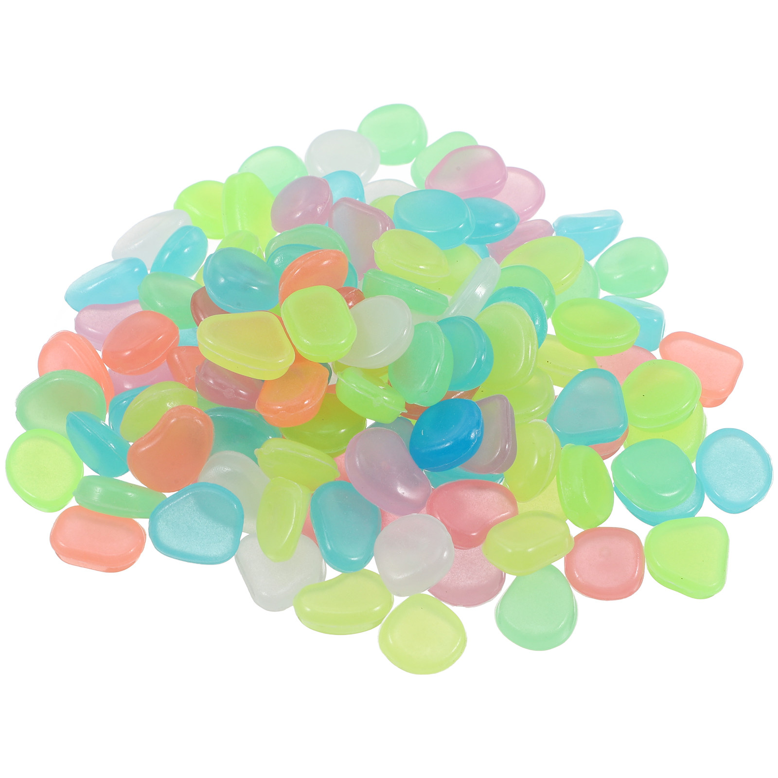 Aquarium Fish That Glow In The Dark - หินเรืองแสงในที่มืด 400 ชิ้น สำหรับตู้ปลา สวน ตกแต่งภูมิทัศน์กลางแจ้ง