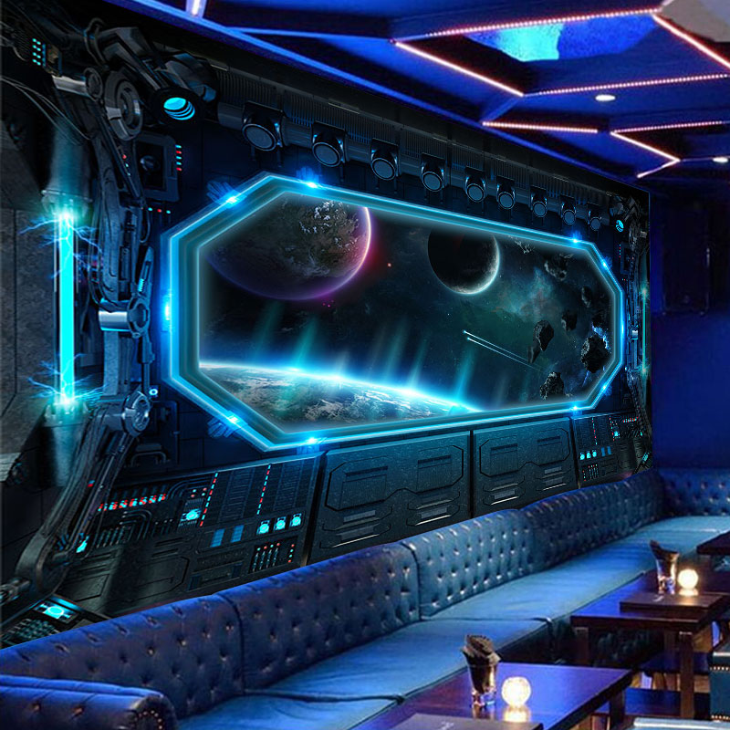 Background Film 3D - ภาพยนตร์นิยายวิทยาศาสตร์3D อวกาศภาพแคปซูลพื้นหลังทีวีทีวีทีวีทีวีทีวีอินเทอร์เน็ตบาร์ e-sports วอลเปเปอร์3d
