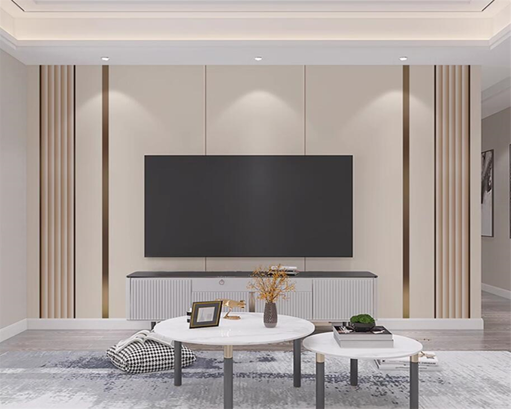 Background Film 3D - Beibehang ที่กําหนดเองโมเดิร์นผนังกระดาษหรูหรา Line ตารางสไตล์ Nordic ห้องนั่งเล่นทีวีฟิล์มโซฟาพื้นหลังวอลล์เปเปอร์