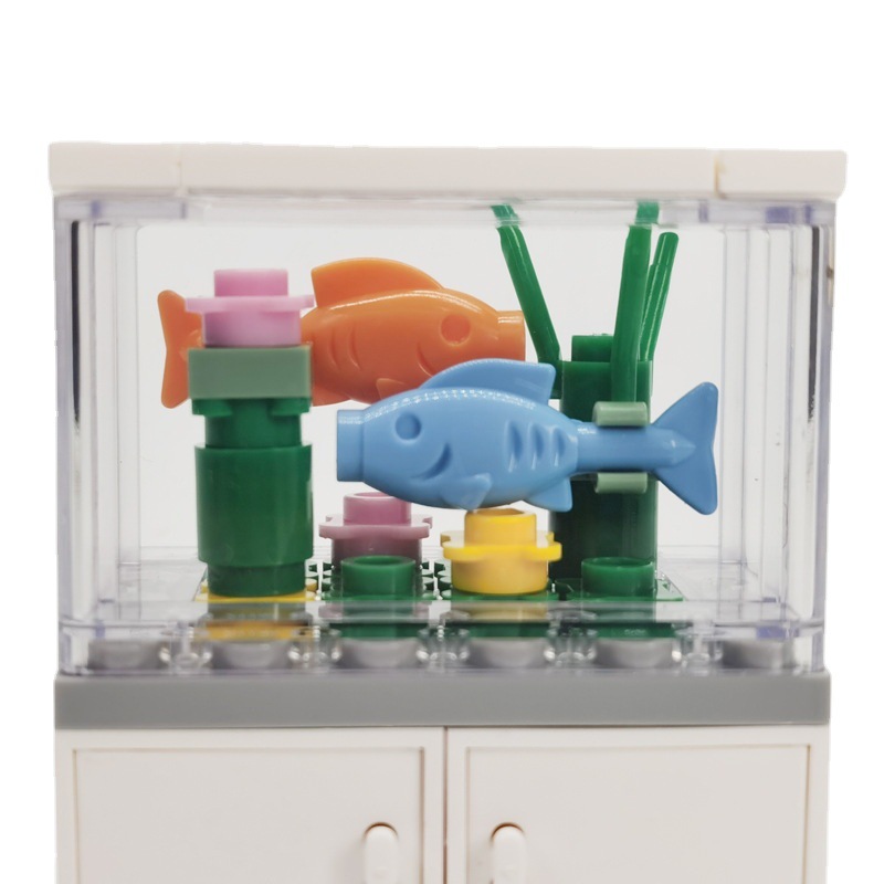 เพื่อนในเมืองถังปลาบล็อกตัวต่อ - Aquarium Fish Lego บทวิจารณ์และราคา