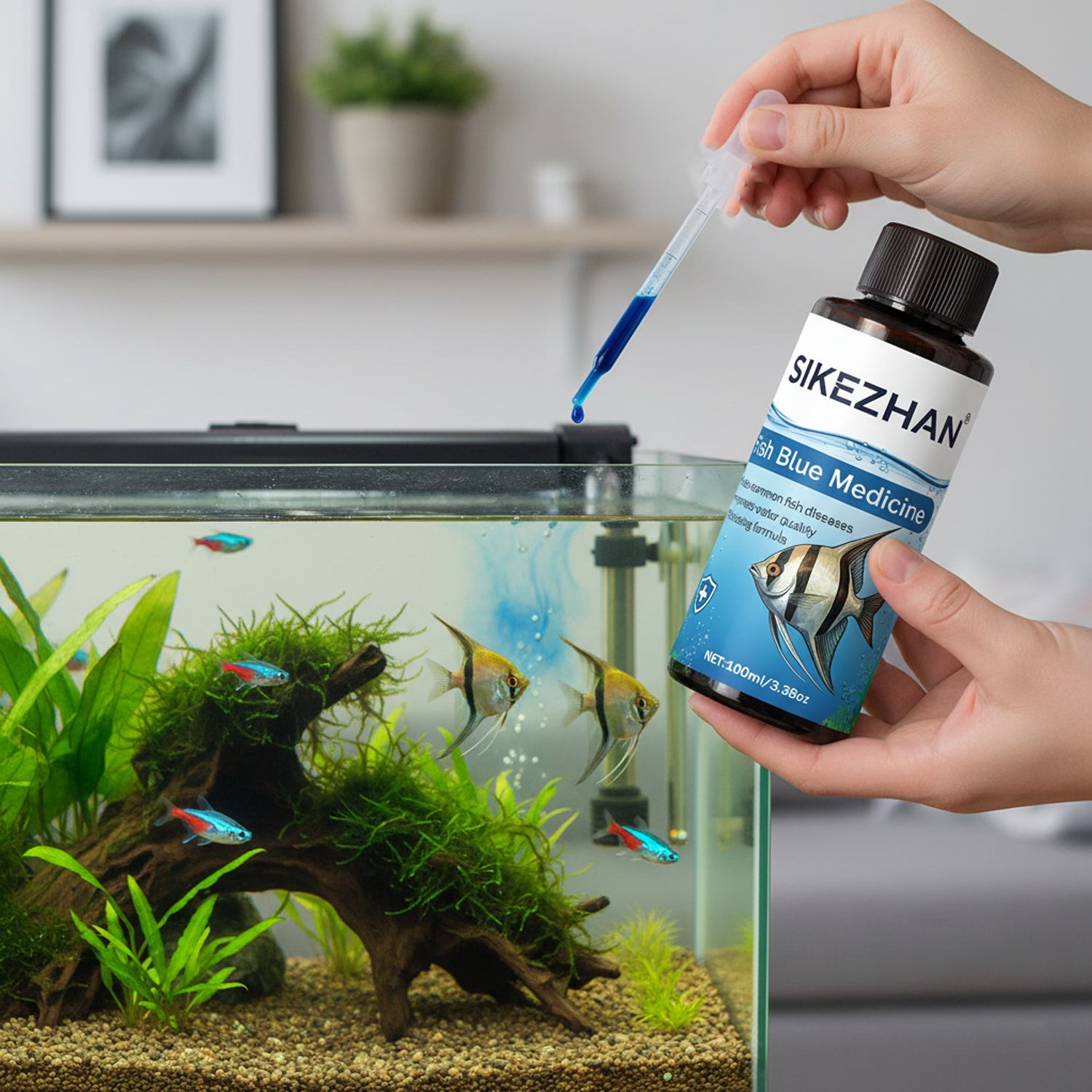 น้ำยาเมทิลีนบลูขนาดใหญ่ 500 มล - Aquarium Fish Diseases บทวิจารณ์และราคา