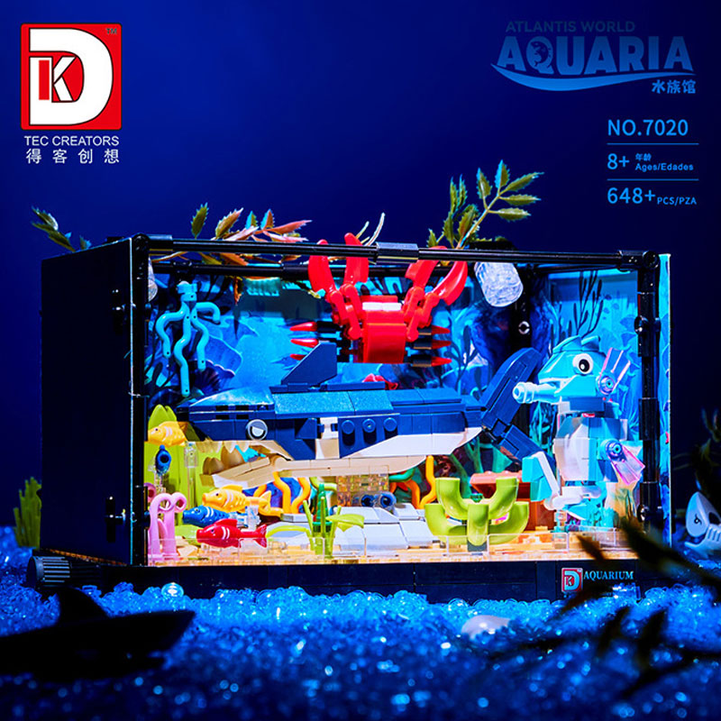 ตัวต่อสร้างระบบนิเวศฉลาม 648 ช - Aquarium Fish Lego บทวิจารณ์และราคา