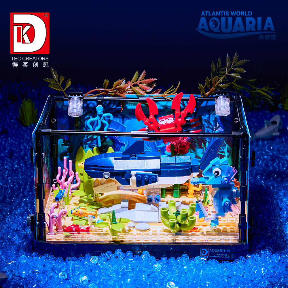 ตัวต่อสร้างระบบนิเวศฉลาม 648 ช - Aquarium Fish Lego บทวิจารณ์และราคา