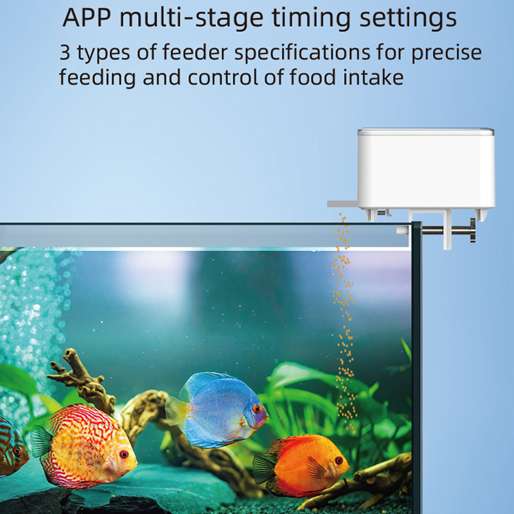 WiFi สมาร์ทอัตโนมัติ Feeder Aq - Aquarium Fish Feeder Automatic บทวิจารณ์และราคา