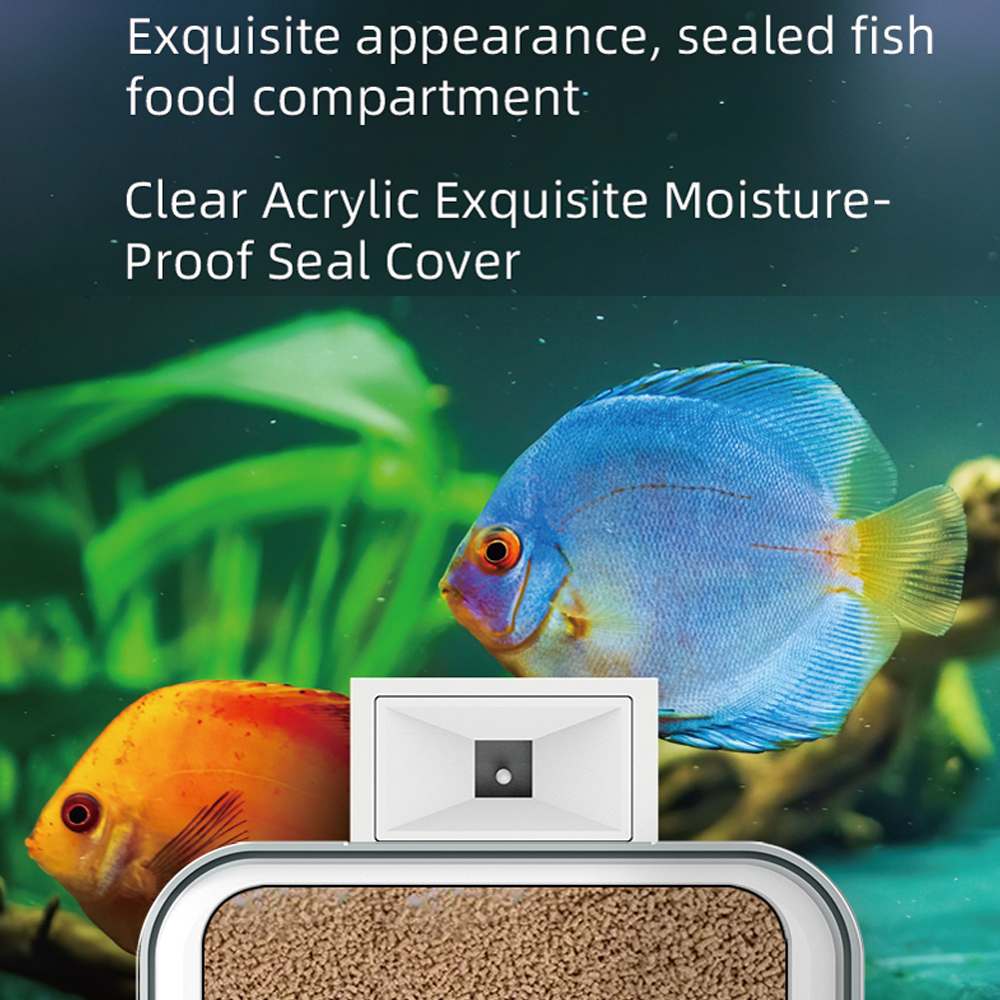 WiFi สมาร์ทอัตโนมัติ Feeder Aq - Aquarium Fish Feeder Automatic บทวิจารณ์และราคา