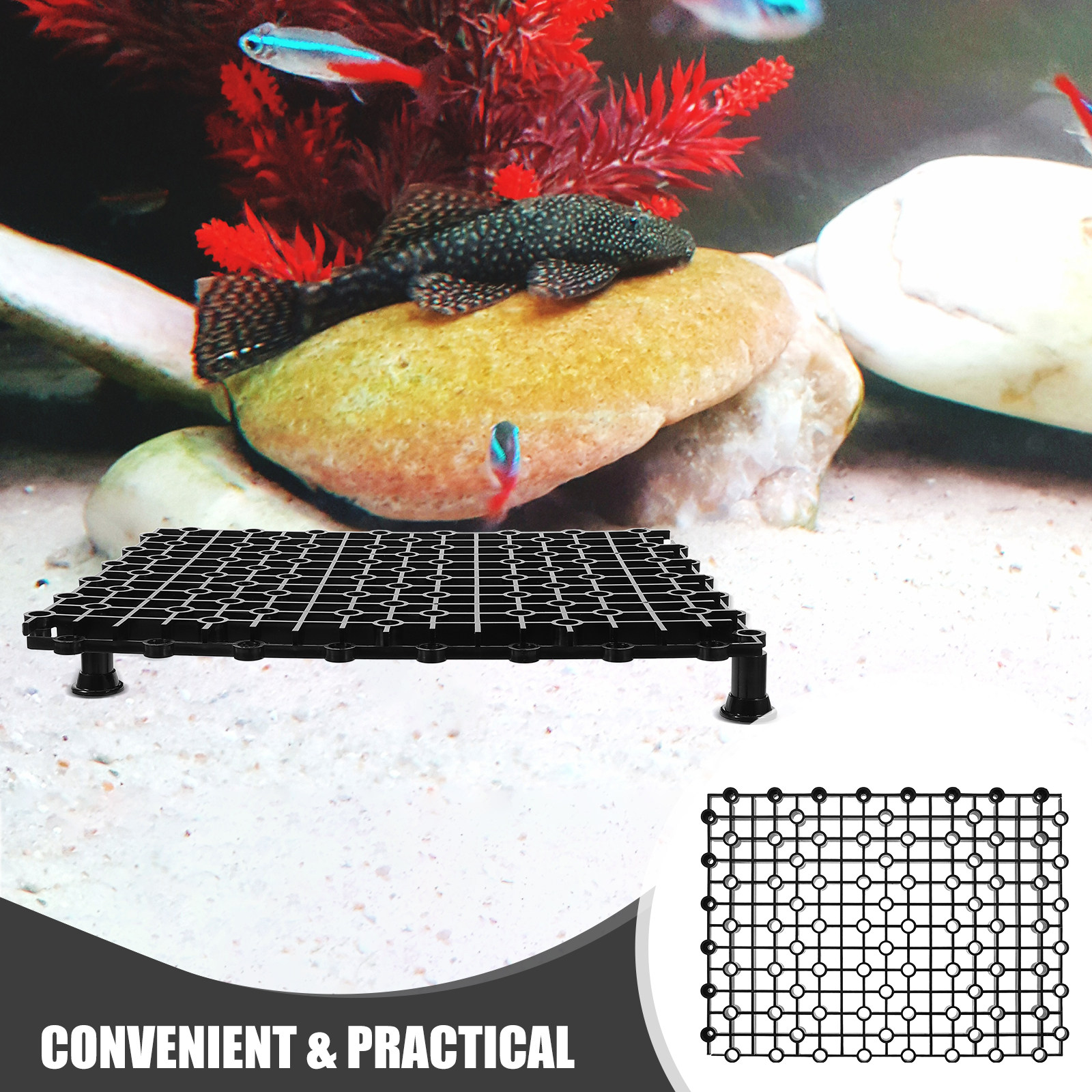 ชุดแผ่นกั้นตู้ปลา PP 4 ชิ้น ถา - Tank Divider Mesh บทวิจารณ์และราคา