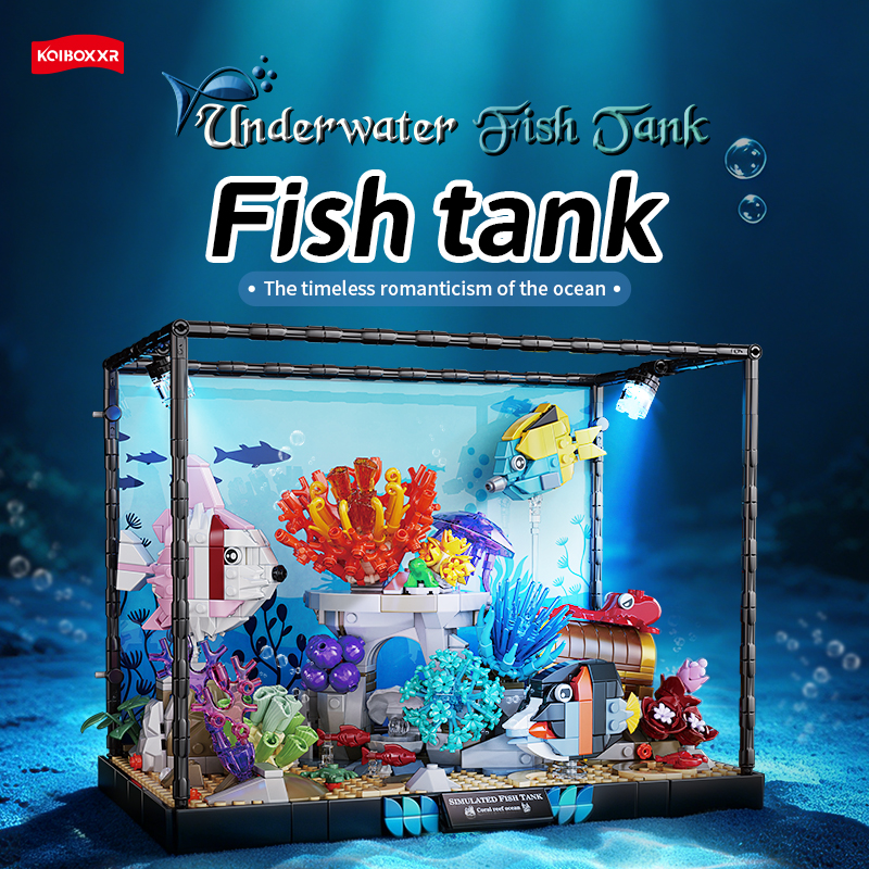ชุดตัวต่อ MOC 1318 ชิ้น ตู้ปลา - Aquarium Fish Lego บทวิจารณ์และราคา
