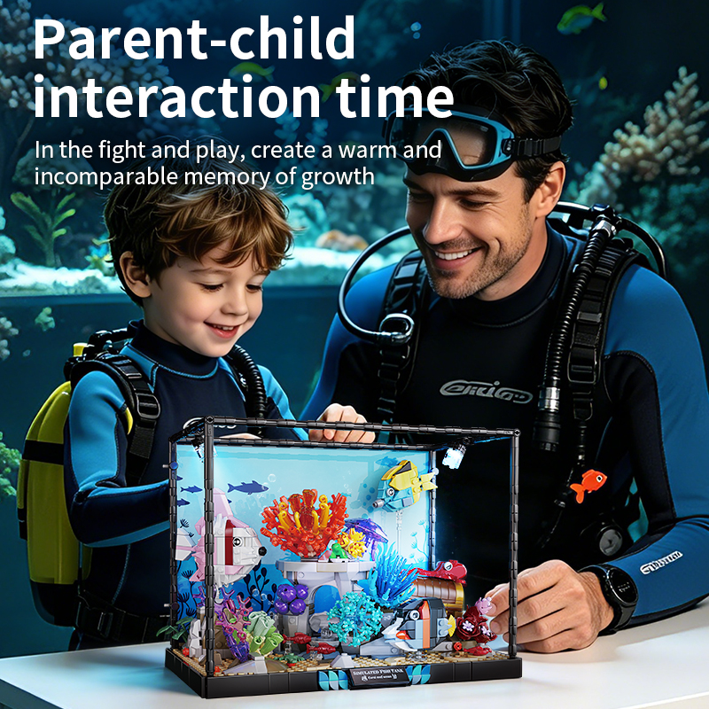 ชุดตัวต่อ MOC 1318 ชิ้น ตู้ปลา - Aquarium Fish Lego บทวิจารณ์และราคา