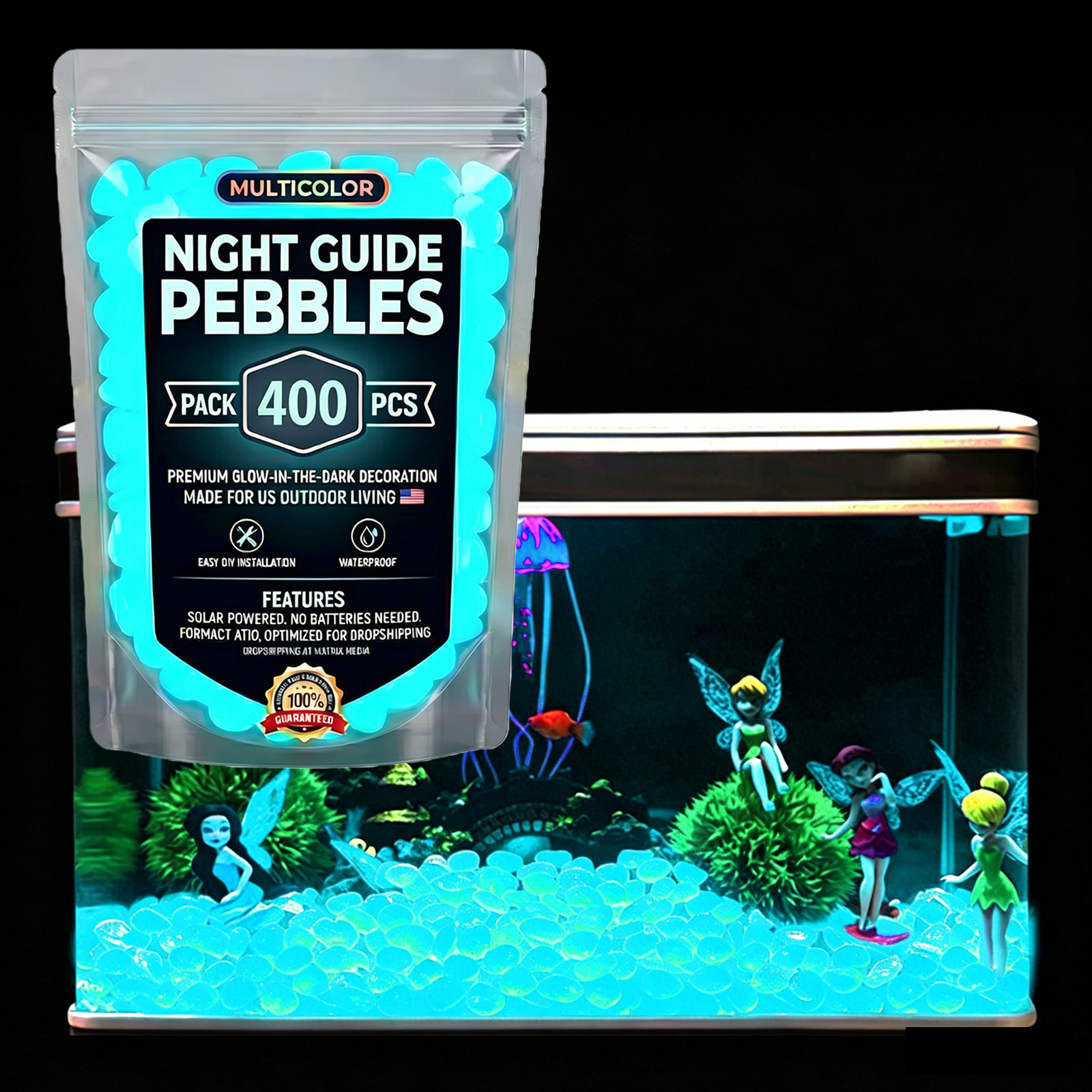 หินเรืองแสงในที่มืด 200/400/60 - Aquarium Fish That Glow In The Dark บทวิจารณ์และราคา