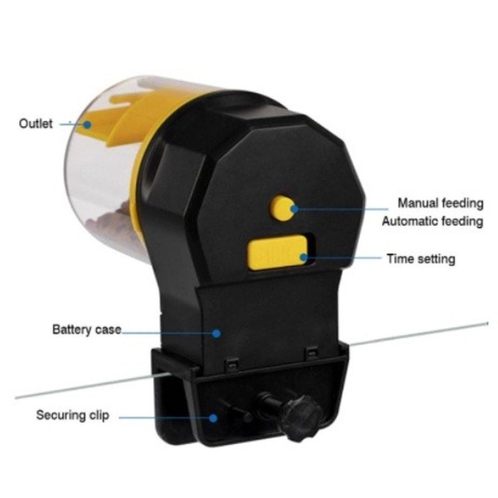 เครื่องป้อนถังเครื่องกรองน้ำตู - Aquarium Fish Feeder Automatic บทวิจารณ์และราคา