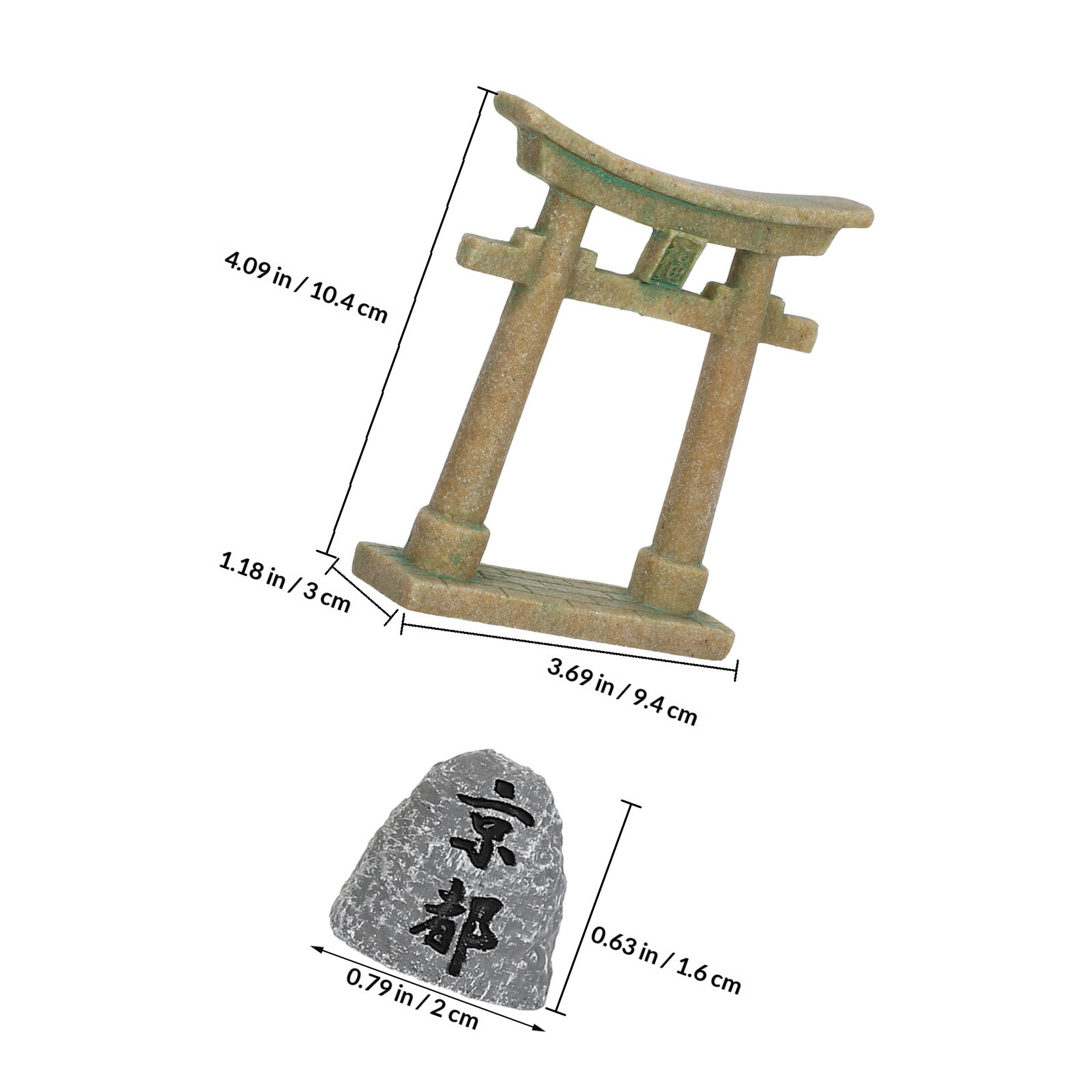ประตูโทริอิญี่ปุ่นขนาดเล็กทำจา - Aquarium Fish Japanese บทวิจารณ์และราคา