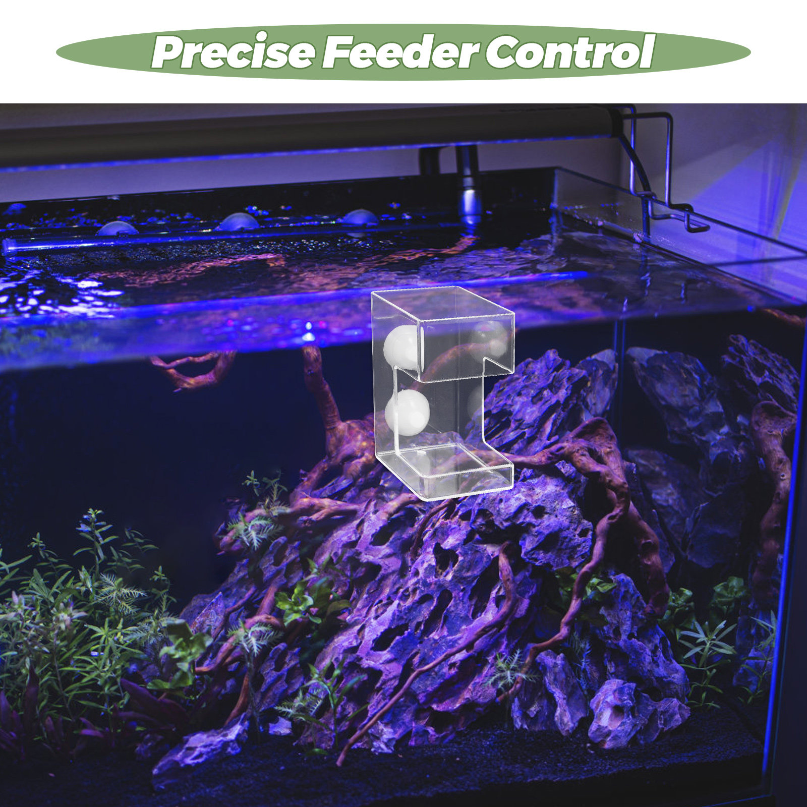 ถาดป้อนอาหารปลาอะคริลิกแบบลอยน - Aquarium Fish Feeder Automatic บทวิจารณ์และราคา