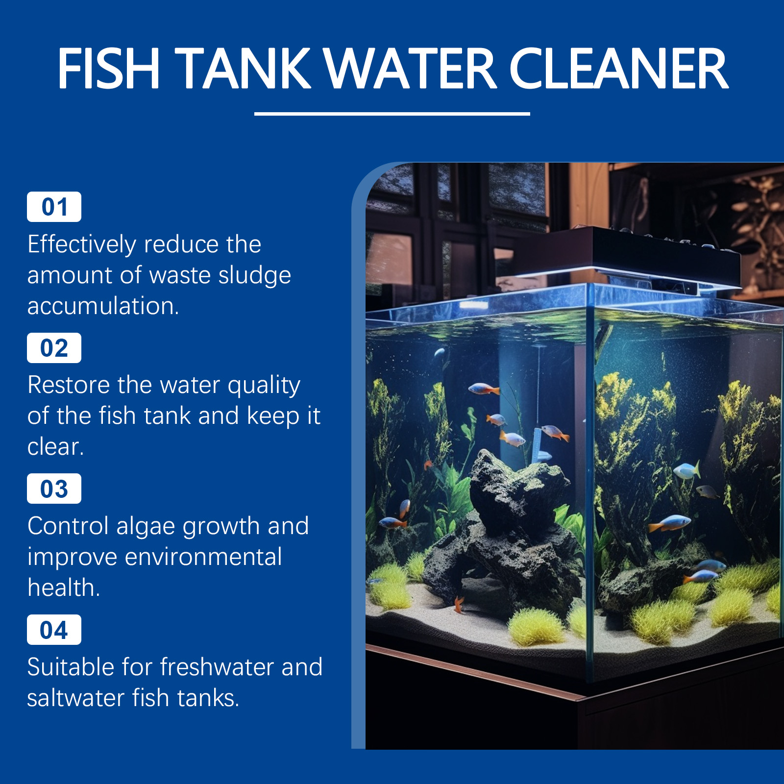 Aquarium Water Clarifier 100ml - Aquarium Fish Maintenance บทวิจารณ์และราคา