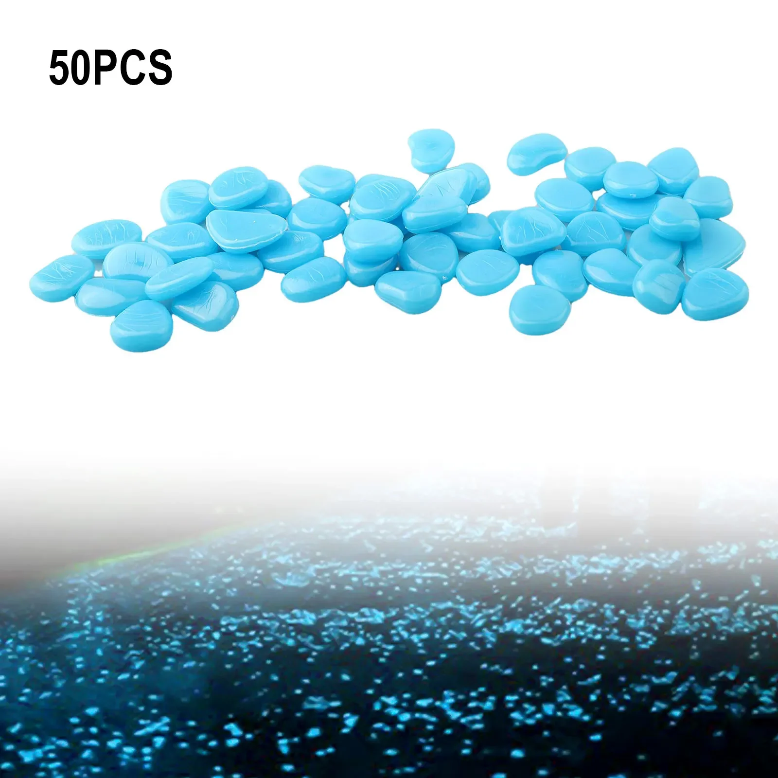 50 ชิ้น/เซ็ต GLOW In The Dark  - Aquarium Fish That Glow In The Dark บทวิจารณ์และราคา