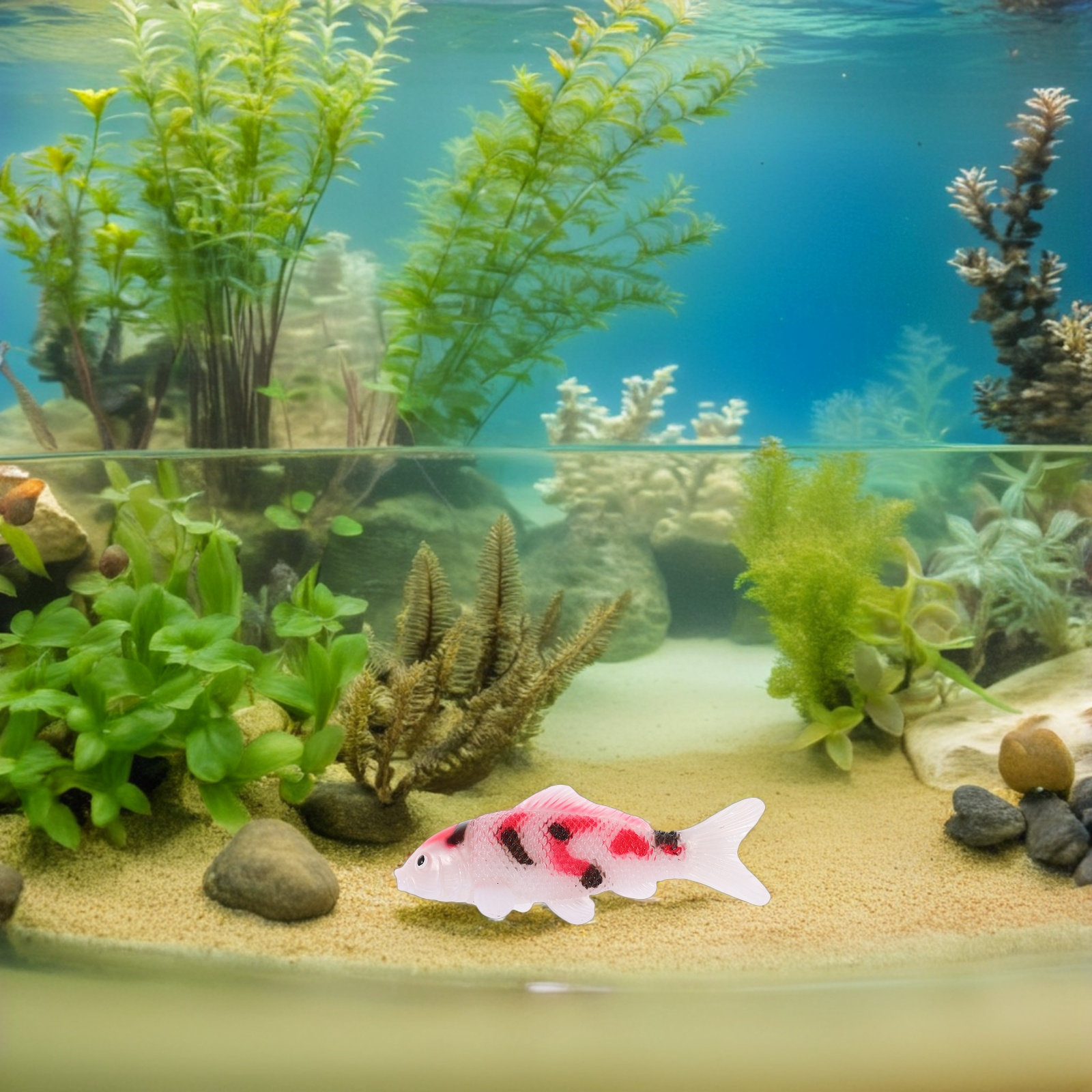 ปลาคาร์ฟสีสันสดใส 4 ตัว สำหรับ - Aquarium Fish Japanese บทวิจารณ์และราคา
