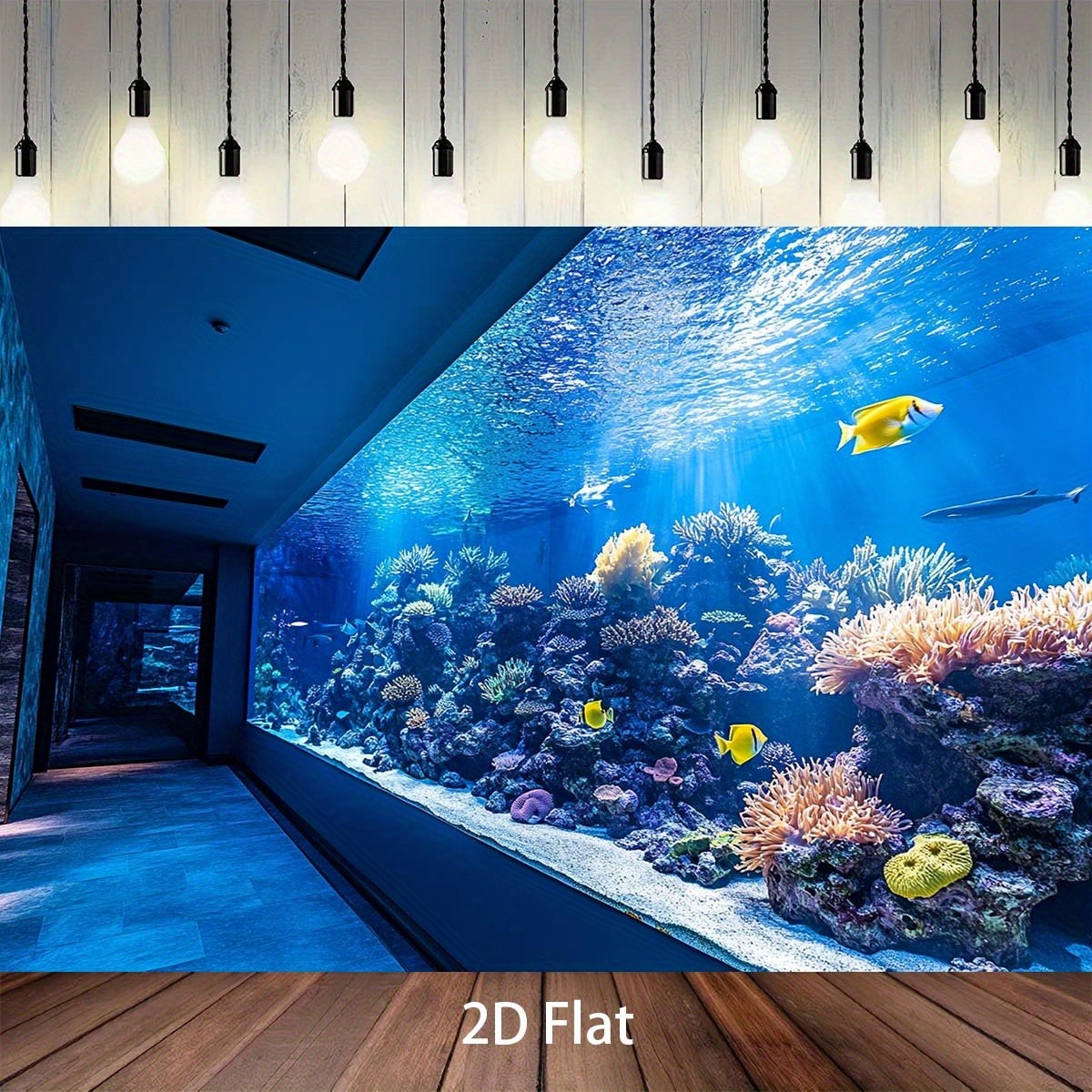พรมแขวนผนังลายปะการังใต้น้ำสีส - Aquarium Fish Bowl บทวิจารณ์และราคา
