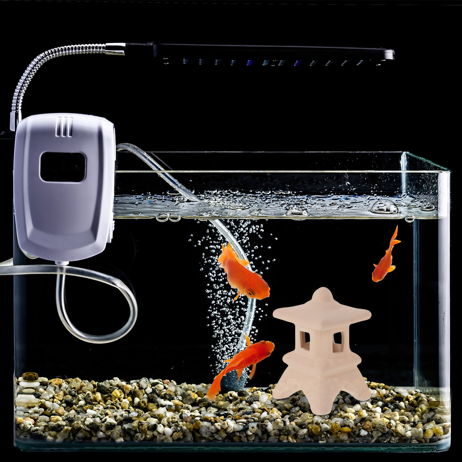 ของตกแต่งตู้ปลาเซรามิก 2 ชิ้น  - Aquarium Fish Japanese บทวิจารณ์และราคา