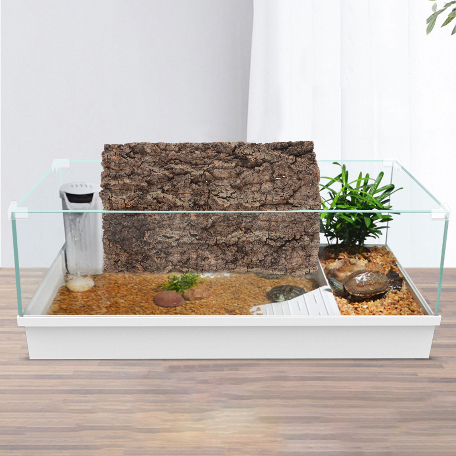 แผ่นพื้นหลังเปลือกไม้ก๊อกธรรมช - Aquarium Fish Types บทวิจารณ์และราคา