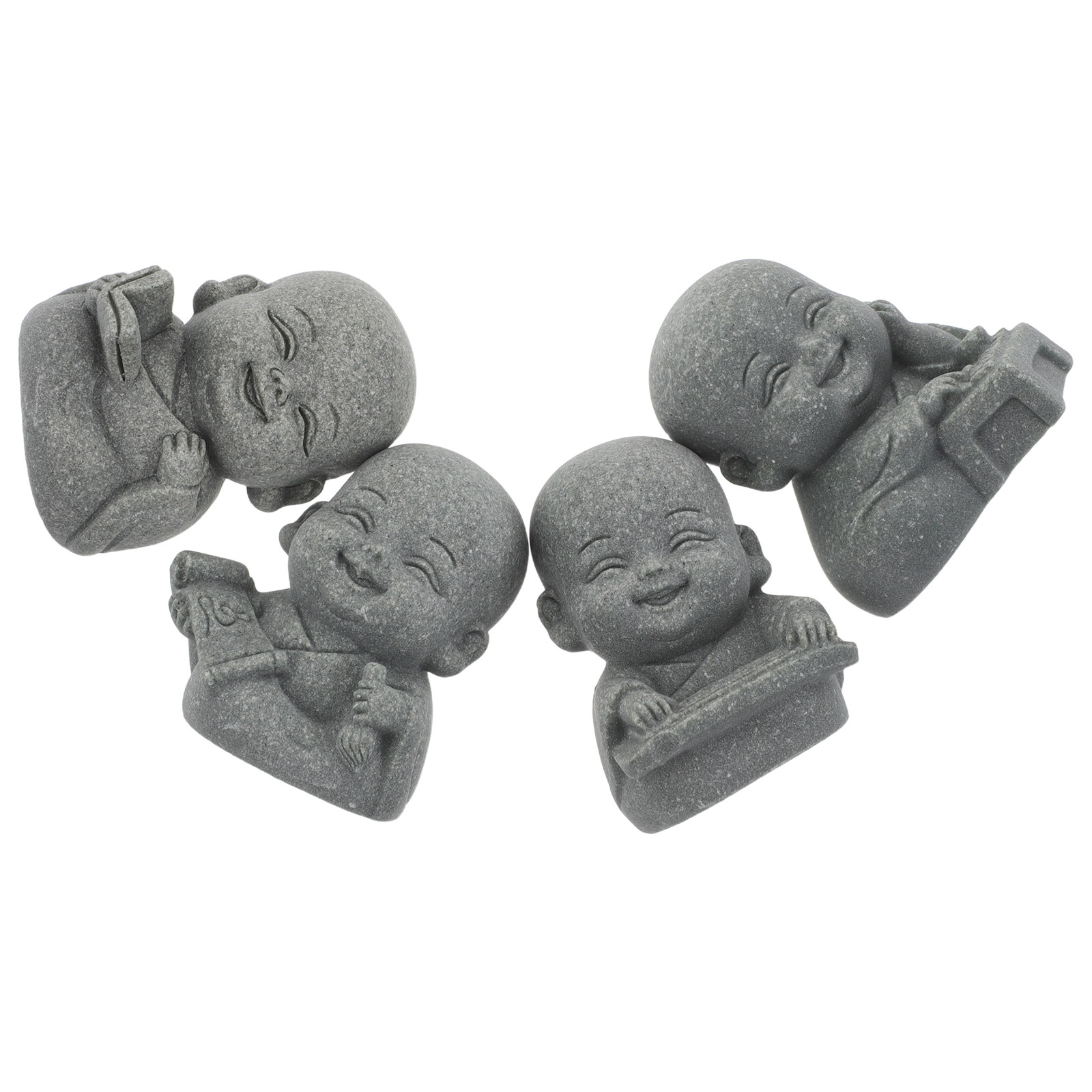 รูปปั้นพระเซนหินทราย 4 ชิ้น ตก - Aquarium Fish Japanese บทวิจารณ์และราคา