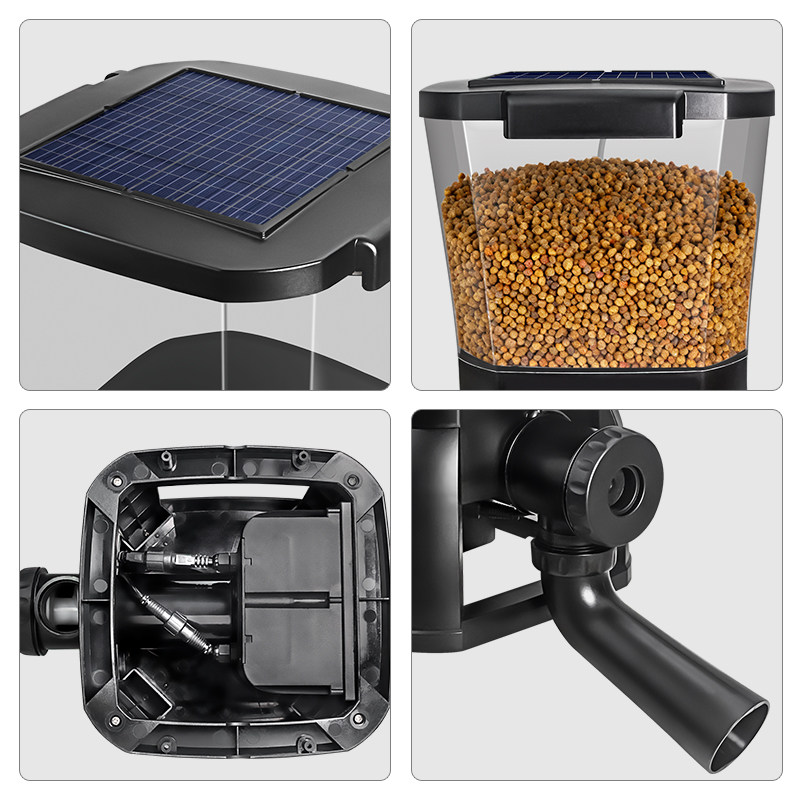 เจบาโอ โซลาร์ โคอิพอนด์ บ่อปลา - Aquarium Fish Feeder Automatic บทวิจารณ์และราคา