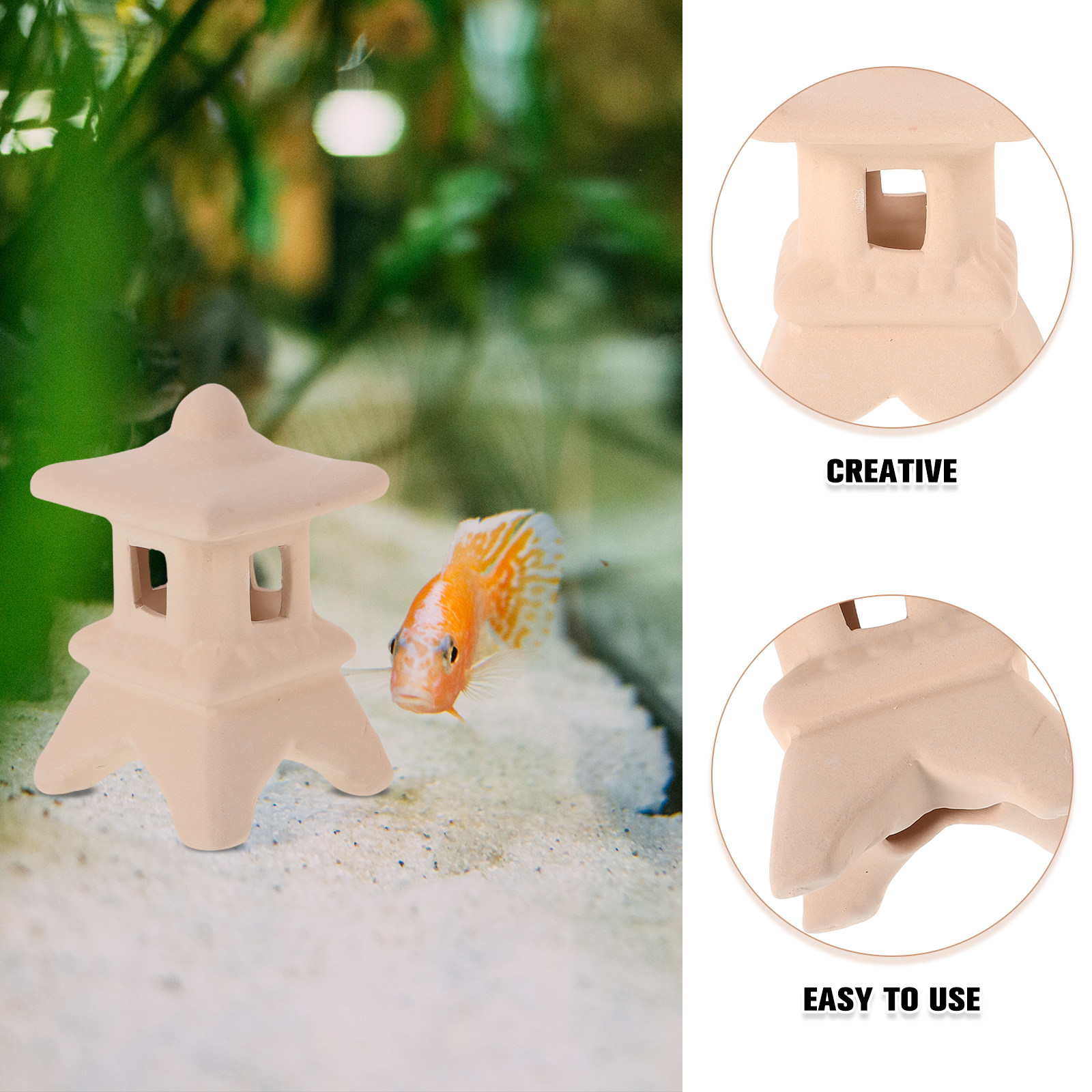 ถ้ำปลาเซรามิก 2 ชิ้น ที่ซ่อนตั - Aquarium Fish Japanese บทวิจารณ์และราคา