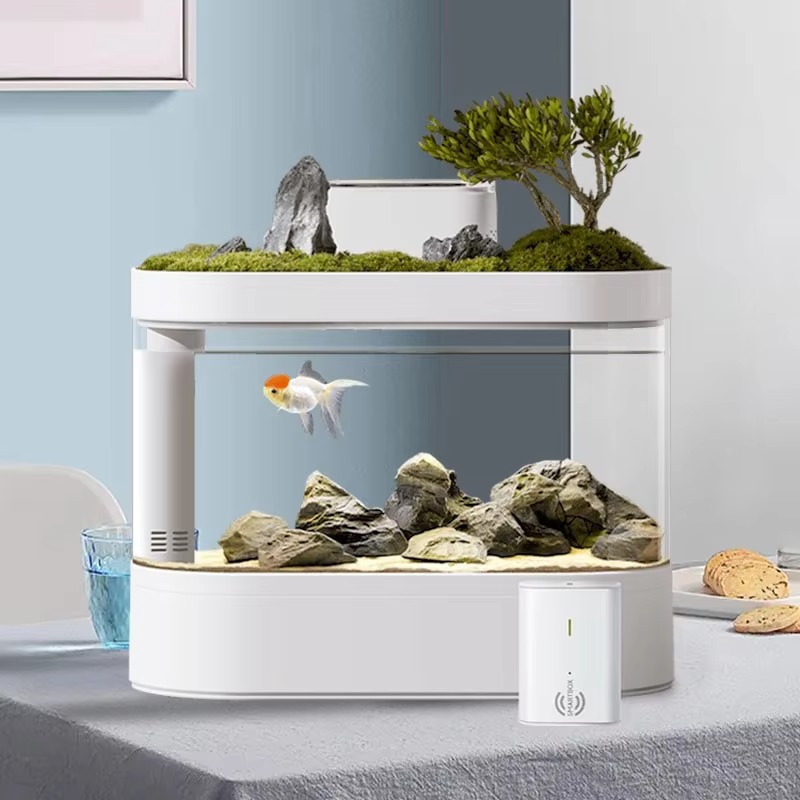 ตู้ปลาอัจฉริยะแบบตั้งโต๊ะพร้อม - Aquarium Fish Feeder Automatic บทวิจารณ์และราคา