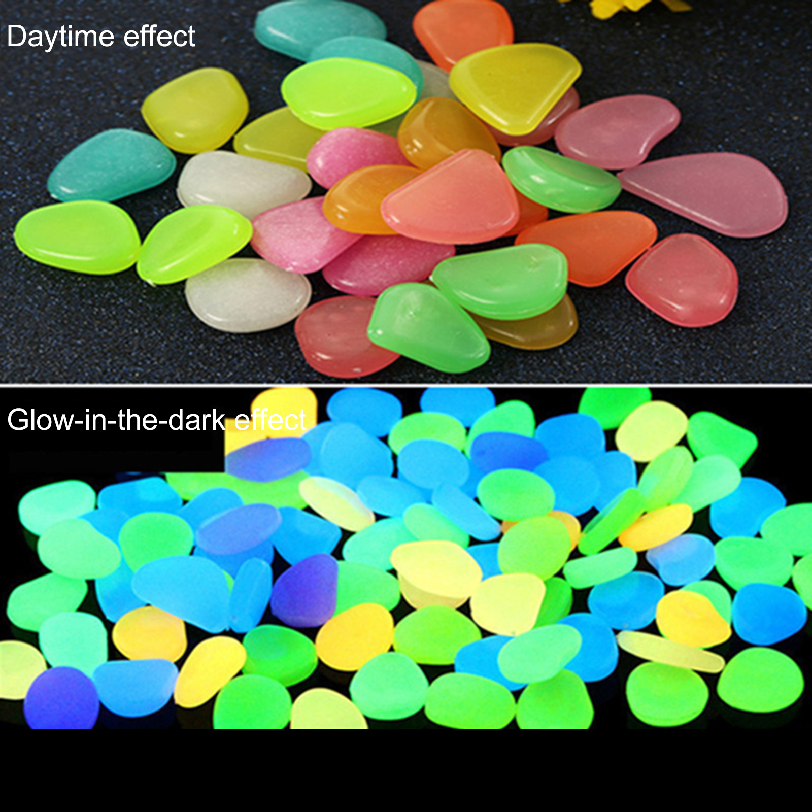 200-1000 ชิ้น หินเรืองแสงในที่ - Aquarium Fish That Glow In The Dark บทวิจารณ์และราคา