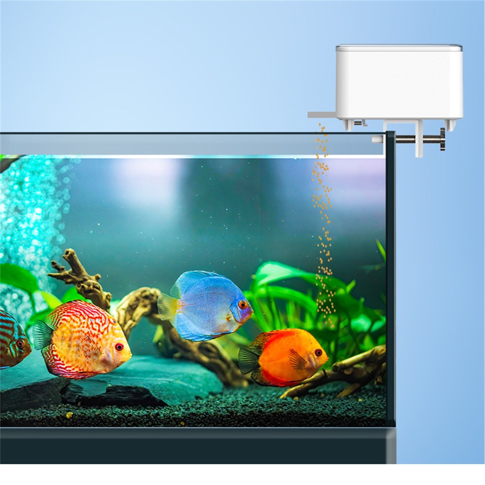 WiFi สมาร์ทเครื่องป้อนอัตโนมัต - Aquarium Fish Feeder Automatic บทวิจารณ์และราคา
