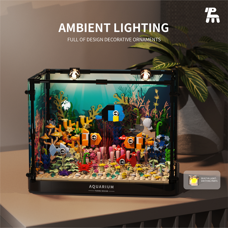 บล็อกต่อสร้างตู้ปลา ฉากโลกใต้น - Aquarium Fish Lego บทวิจารณ์และราคา