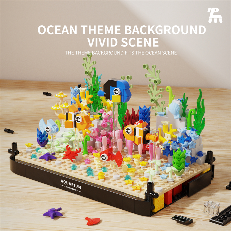 บล็อกต่อสร้างตู้ปลา ฉากโลกใต้น - Aquarium Fish Lego บทวิจารณ์และราคา