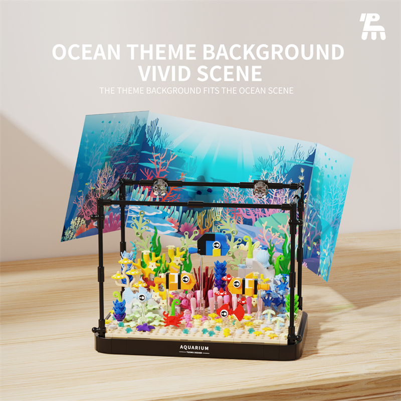 บล็อกต่อสร้างตู้ปลา ฉากโลกใต้น - Aquarium Fish Lego บทวิจารณ์และราคา