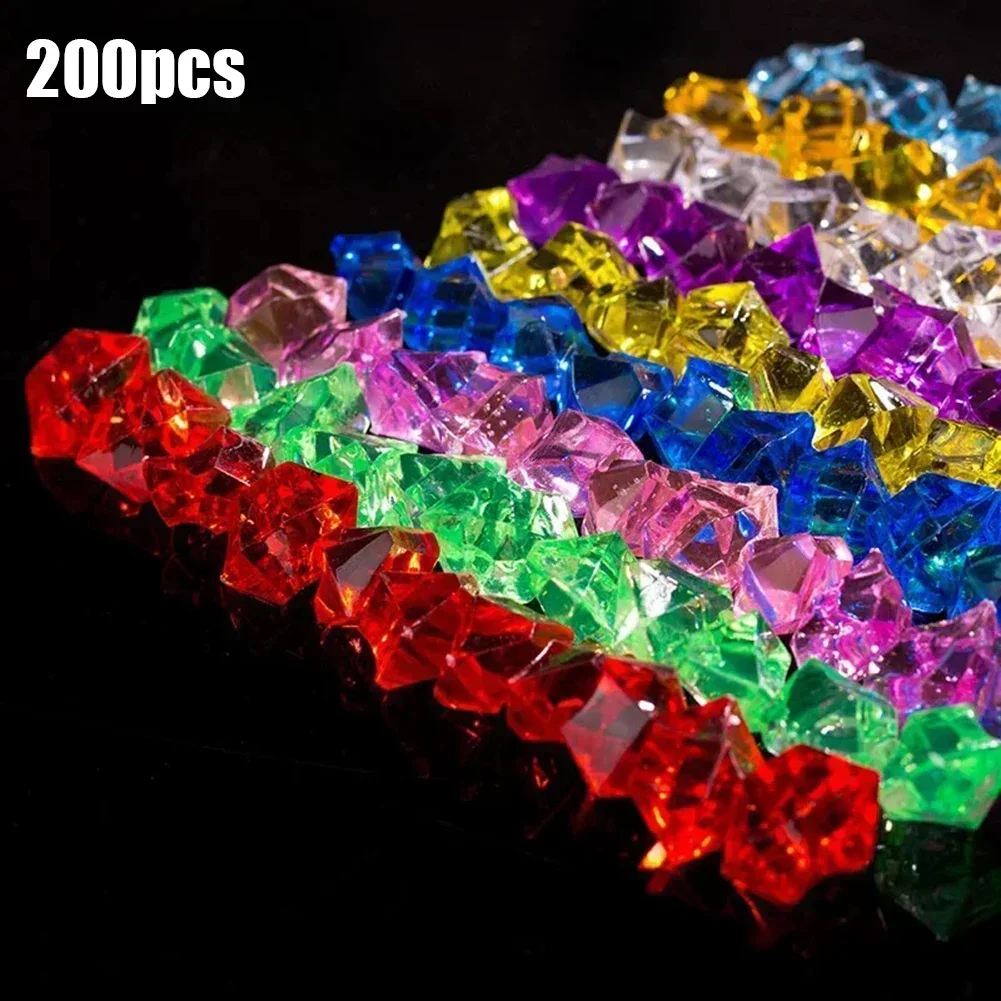 200 PCS อะคริลิคที่มีสีสันหินก - Aquarium Fish Lego บทวิจารณ์และราคา
