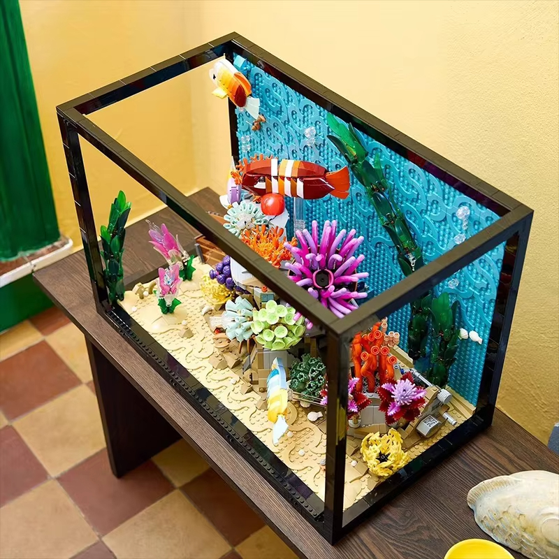 ชุดตัวต่อสร้างสรรค์ตู้ปลาเขตร้ - Aquarium Fish Lego บทวิจารณ์และราคา