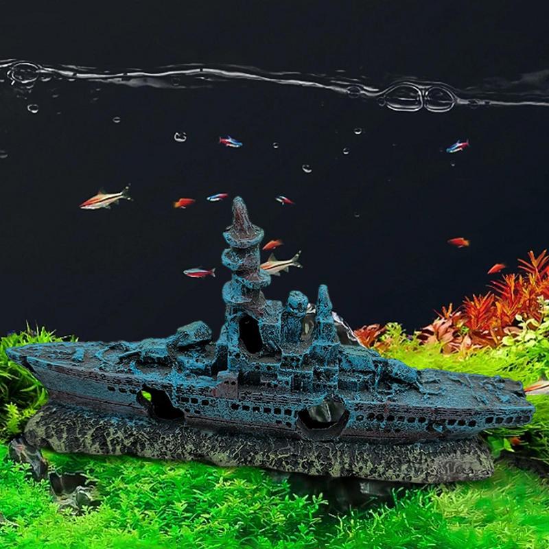ถังปลา Shipwreck ตกแต่งถังปลาเ - Aquarium Fish For Sale บทวิจารณ์และราคา
