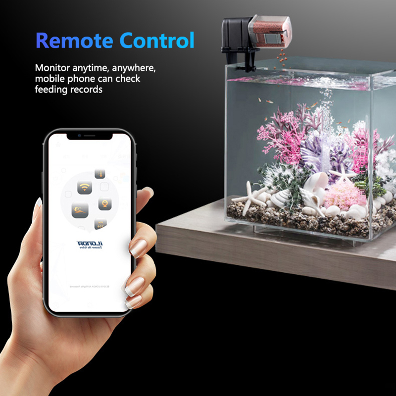 สมาร์ท WiFi Fish Feeder รีโมทค - Aquarium Fish Feeder Automatic บทวิจารณ์และราคา