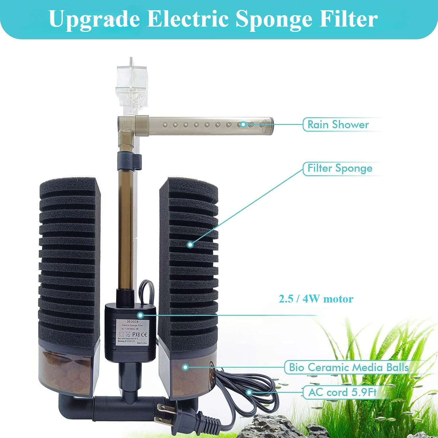 3-IN-1 คลิปบนไฟฟ้าฟองน้ํากรอง  - Aquarium Fish Ball บทวิจารณ์และราคา